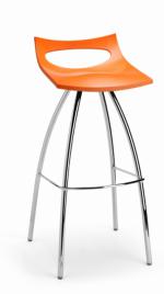 Елегантен бар стол в оранжево